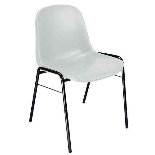 Plastikowe krzesło do jadalni Manutan Expert Chaise - Plastikowe krzesło do jadalni Manutan Expert Chaise, szare