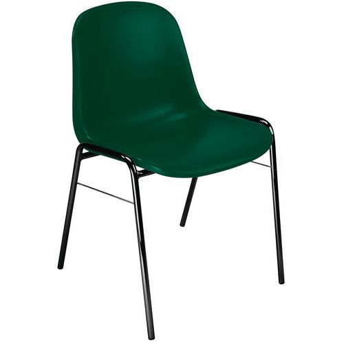 Plastikowe krzesło do jadalni Manutan Expert Chaise - Plastikowe krzesło do jadalni Manutan Expert Chaise, zielone