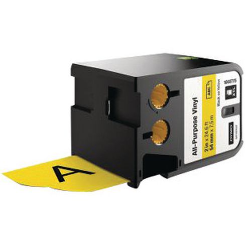 Taśmy winylowe wielofunkcyjne do Dymo XTL - Taśma winylowa uniwersalna do Dymo XTL, 54mm, czarno-żółta
