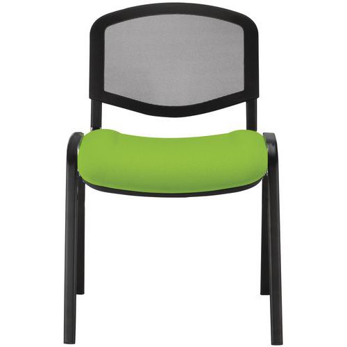 Krzesła Logan do sali konferencyjnej - Krzesło ISO Mesh ZIELONE.