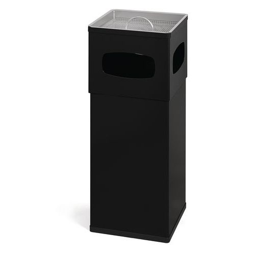 Aluminiowy kosz na śmieci z popielniczką 50 l – Vepabins Aluminiowy kosz na śmieci z popielniczką 50 l – Vepabins