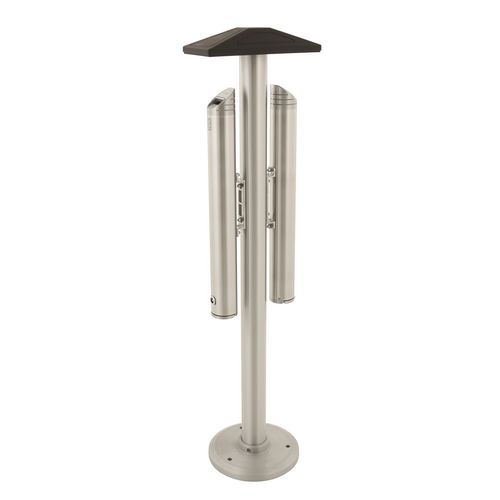 Popielniczka aluminiowa o podwójnej pojemności 5,4 l – Vepabins - Aluminiowa popielniczka o podwójnej pojemności 5,4 l