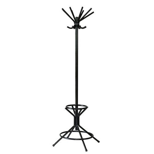 Wieszak na płaszcze / stojak na parasole – V-Part - Wieszak na płaszcze / stojak na parasole czarny