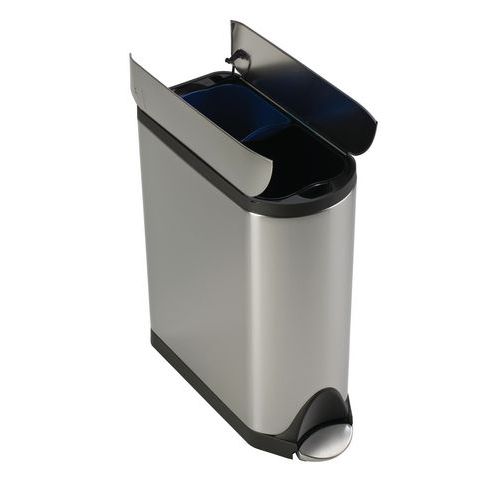 Kosz na śmieci Butterfly Recycler – 40 l – Simplehuman - Kosz na śmieci Butterfly Recycler 40 l matowa stal nierdzewna