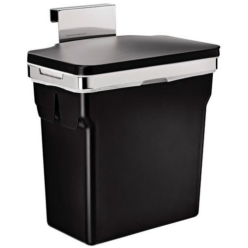 Kosz na śmieci do szafki 10 l – Simplehuman - Kosz na śmieci do szafki 10 l czarny/chrom