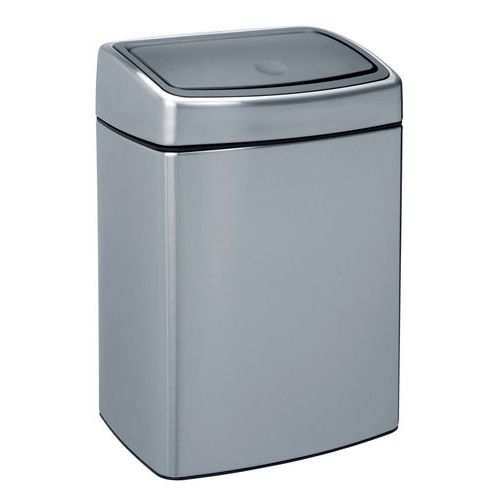 Kosz na śmieci Touch 10 l – Brabantia - Kosz na śmieci Touch 10 l matowa stal nierdzewna