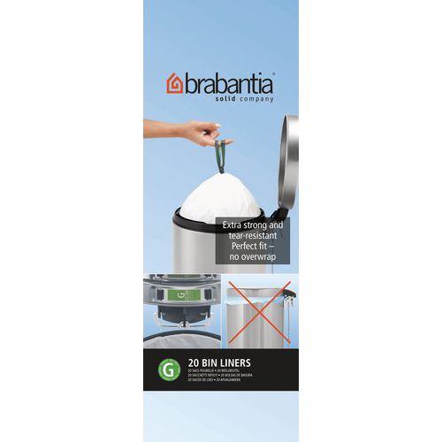 Worki 23–30 l (G)_Brabantia - Worki 23–30 l (G) białe