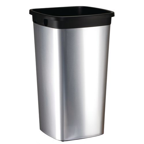 Kwadratowy kosz na śmieci Iris - Kosz na śmieci kwadratowy Iris, 60 l