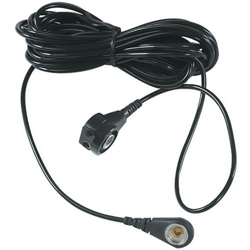 Kable uziemiające do mat antystatycznych - Kabel uziemiający ze złączem pierścieniowym do mat antystatycznych