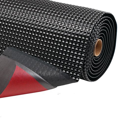 Przeciwzmęczeniowe maty przemysłowe Sky Trax® z powierzchnią bąbelkową - Mata przemysłowa przeciwzmęczeniowa Sky Trax® z powłoką bąbelkową, czarna, 91