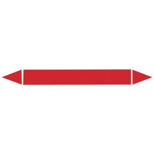 Taśma znakująca z możliwością zapisu - Zapisywalna naklejka oznaczeniowa, kolor RAL 3000-czerwony.