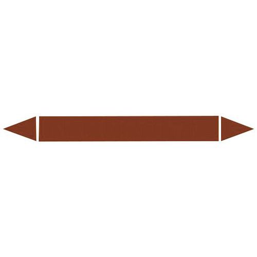 Taśma znakująca z możliwością zapisu - Zapisywalna naklejka oznaczeniowa, RAL 8001-brąz.