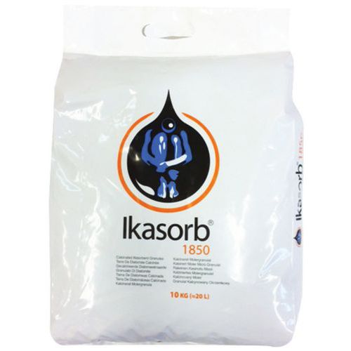 Sorbent sypki Ikasorb 1850, pojemność wchłaniania 10,5 l, opakowanie 10 kg