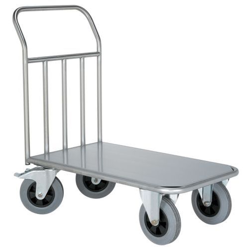 Wózek platformowy ze stali nierdzewnej Hupfer, do 500 kg