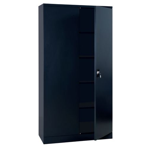Wysokie metalowe szafy aktowe Manutan Expert Steel, 195 x 120 x 42,3 cm - Wysoka metalowa szafa aktowa Manutan Expert Steel, 195 x 120 x 42,3 cm, antr