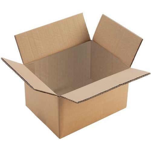 Pudła kartonowe z tektury pochodzącej z recyklingu, 12 - 539 l - Pudełka kartonowe z tektury makulaturowej, 200 x 450 x 450 mm, 40,5 l, 10 szt.