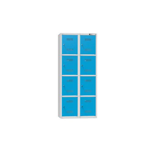 Szafy ładujące skrzyniowe z zamkiem cylindrycznym, 800 x 500 x 1850 mm, gniazdo F - Szafka ładująca Box z zamkiem cylindrycznym, 800 x 500 x 1850 mm, 