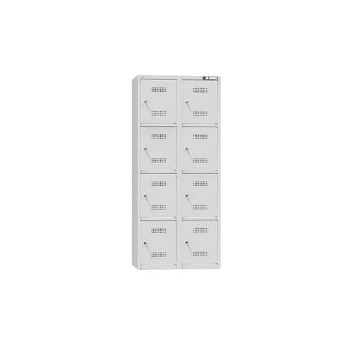 Szafy ładujące skrzyniowe z zamkiem cylindrycznym, 800 x 500 x 1850 mm, gniazdo E, montaż - Szafka ładująca Box z zamkiem cylindrycznym, 800 x 500 x 1
