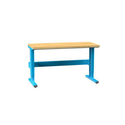 Stoły ERGO regulowane skokowo, 1500 x 700 x 770 (1170) mm, MULTIPLEX - Stół ERGO regulowany skokowo, 1500 x 700 x 770 (1170) mm, MULTIPLEX, niebieski