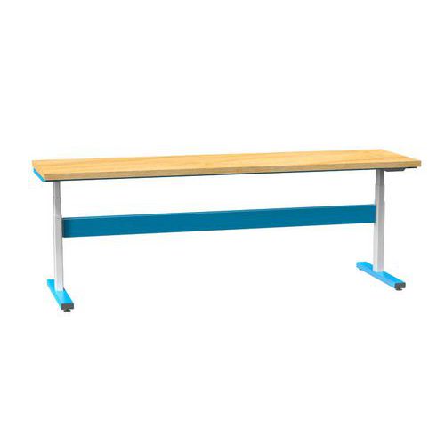 Stoły ERGO regulowane elektrycznie, 2500 x 700 x 660 (1100) mm, MULTIPLEX - Stół ERGO regulowany elektrycznie, 2500 x 700 x 660 (1100) mm, MULTIPLEX, 
