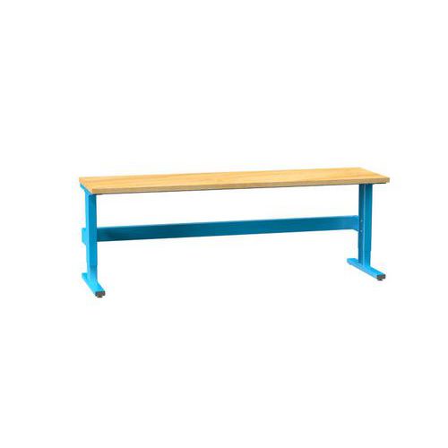 Stoły ERGO regulowane skokowo, 2500 x 700 x 770 (1170) mm, MULTIPLEX - Stół ERGO regulowany skokowo, 2500 x 700 x 770 (1170) mm, MULTIPLEX, niebieski