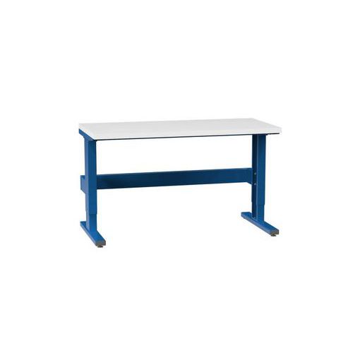 Stoły ERGO z regulacją skokową, 1500 x 700 x 770 (1170) mm, LAMINO - Stół ERGO regulowany skokowo, 1500 x 700 x 770 (1170) mm, LAMINO, ciemnoniebieski