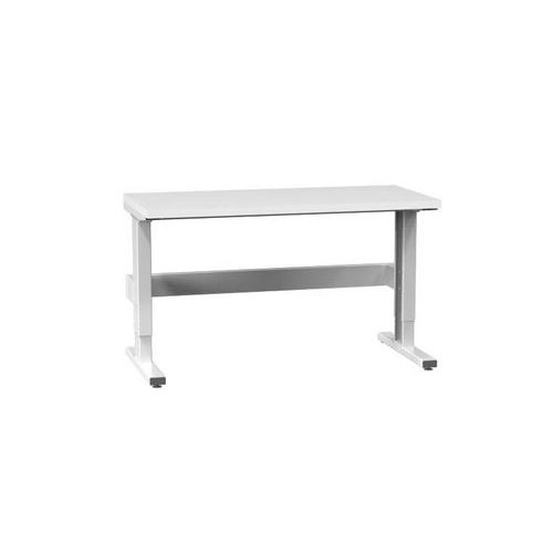 Stoły ERGO z regulacją skokową, 1500 x 700 x 770 (1170) mm, LAMINO - Stół ERGO regulowany skokowo, 1500 x 700 x 770 (1170) mm, LAMINO, szary