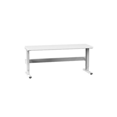 Stoły ERGO z regulacją skokową, 2000 x 700 x 770 (1170) mm, LAMINO - Stół ERGO regulowany skokowo, 2000 x 700 x 770 (1170) mm, LAMINO, szary