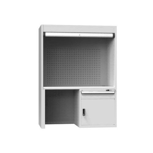 Stanowisko sterownicze Polak, 1969 x 1462 x 753 mm, szare - Stanowisko sterownicze Polak, 1969 x 1462 x 753 mm, szaro-szary