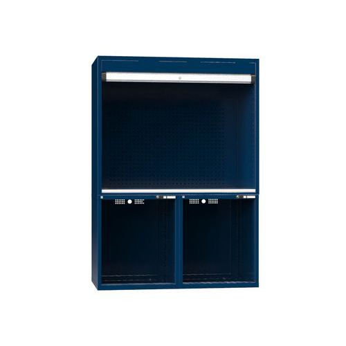 Stanowisko robocze inspekcyjne, 1462 x 753 x 2069 mm - Stanowisko inspekcyjne, 1462 x 753 x 2069 mm, ciemnoniebieski