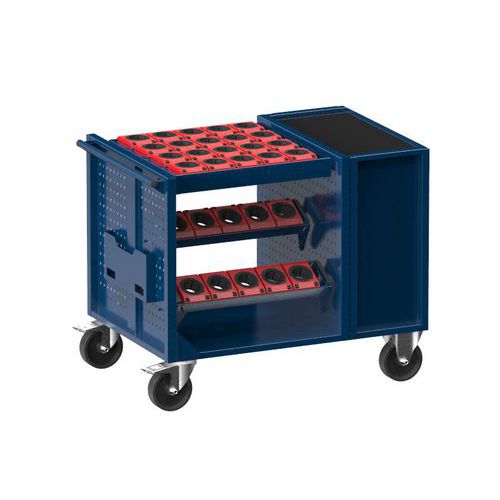Wózki NC 36x36D z wyposażeniem, wariant 5 - Wózek NC 36x36D z wyposażeniem wariant 5 ciemnoniebieski