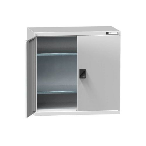 Metalowe szafy warsztatowe narzędziowe SK1, 1000 x 1044 x 625 mm, 2 półki, szare - Metalowa szafka warsztatowa SK1, 1000 x 1044 x 625 mm, 2 półki, sza