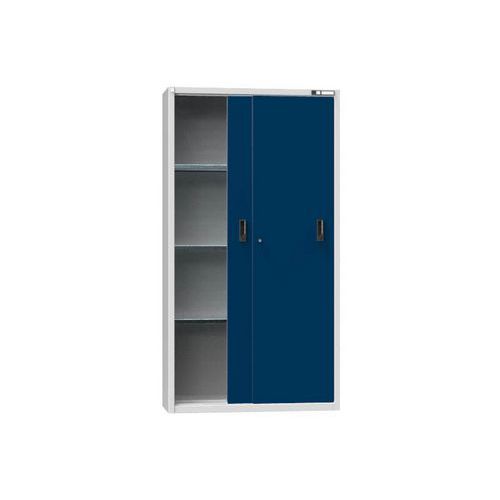 Metalowe szafki warsztatowe SP1, 1950 x 1044 x 405 mm, 3 półki, szare - Metalowa szafka warsztatowa na narzędzia SP1, 1950 x 1044 x 405 mm, 3 półki, s