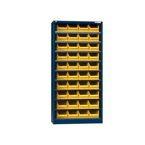 Szafki z pudełkami UK1-B1, 950 x 400 x 1950 mm - Szafka z pudełkami UK1-B1, 950 x 400 x 1950 mm, ciemnoniebieska