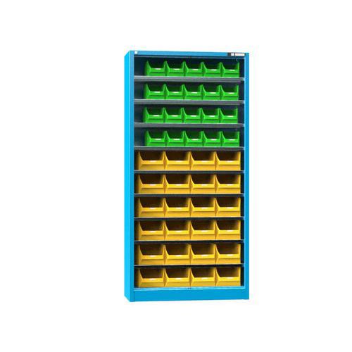 Szafki z pudełkami UK1-B2, 950 x 400 x 1950 mm - Szafka ze skrzynkami UK1-B2, 950 x 400 x 1950 mm, niebieska