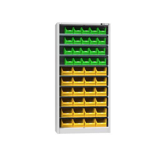 Szafki z pudełkami UK1-B2, 950 x 400 x 1950 mm - Szafka z pudełkami UK1-B2, 950 x 400 x 1950 mm, szara
