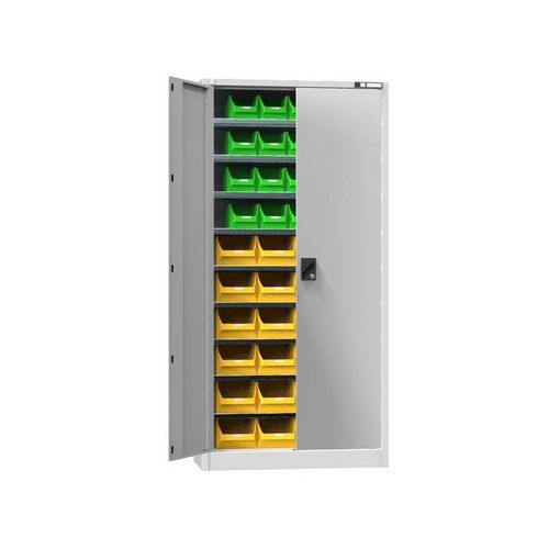 Szafki z pudełkami UK1-B21, 950 x 400 x 1950 mm - Szafka z pudełkami UK1-B21, 950 x 400 x 1950 mm, szaro-szara