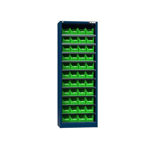 Szafki z pudełkami UK2-B1, 700 x 400 x 1950 mm - Szafka z pudełkami UK2-B1, 700 x 400 x 1950 mm, ciemnoniebieska