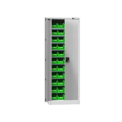 Szafki z pudełkami UK2-B11, 700 x 400 x 1950 mm - Szafka z pudełkami UK2-B11, 700 x 400 x 1950 mm, szaro-szara