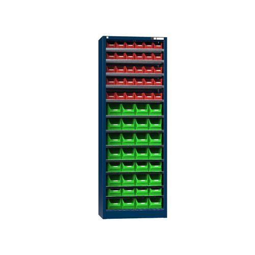 Szafki z pudełkami UK2-B2, 700 x 400 x 1950 mm - Szafka z pudełkami UK2-B2, 700 x 400 x 1950 mm, ciemnoniebieska