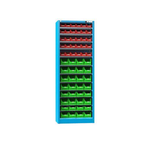 Szafki z pudełkami UK2-B2, 700 x 400 x 1950 mm - Szafka ze skrzynkami UK2-B2, 700 x 400 x 1950 mm, niebieska