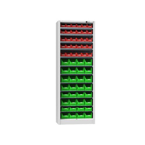 Szafki z pudełkami UK2-B2, 700 x 400 x 1950 mm - Szafka z pudełkami UK2-B2, 700 x 400 x 1950 mm, szara