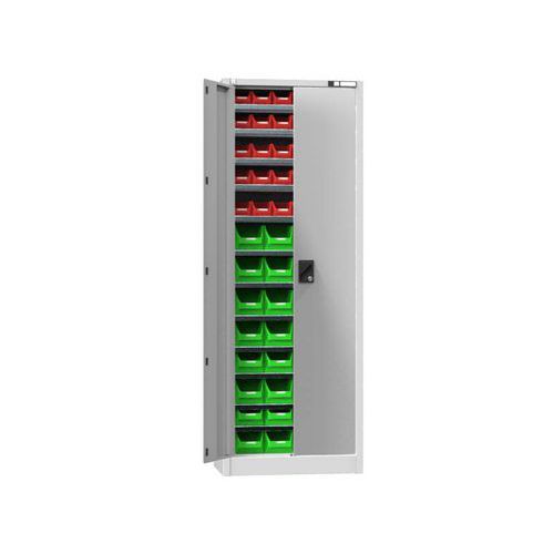 Szafki z pudełkami UK2-B21, 700 x 400 x 1950 mm - Szafka z pudełkami UK2-B21, 700 x 400 x 1950 mm, szaro-szara