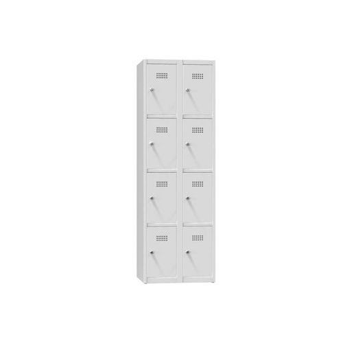 Szafy metalowe 8 boksów 1850 x 600 x 500 mm szare - Szafa metalowa, 8 skrzynek, 1850 x 600 x 500 mm, szaro-szary