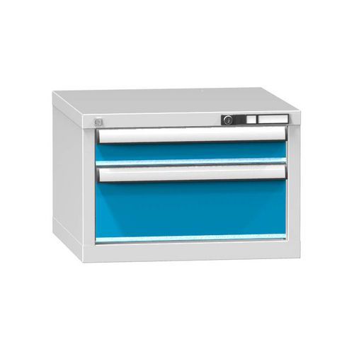 Szafki szufladowe ZA2, 578 x 600 x 390 mm - Szafka szufladowa ZA2, 578 x 600 x 390 mm, szaro-niebieska