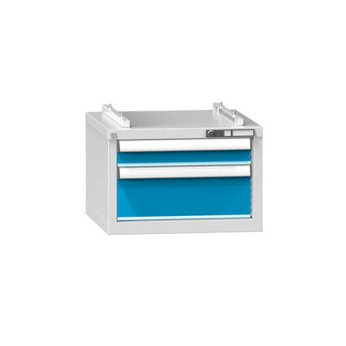 Szafki szufladowe ZA2ERGO, 578 x 600 x 390 mm - Szafka szufladowa ZA2ERGO, 578 x 600 x 390 mm, szaro-niebieska