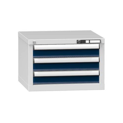 Szafki szufladowe ZA3, 578 x 600 x 390 mm - Szafka szufladowa ZA3, 578 x 600 x 390 mm, szaro-ciemnoniebieska