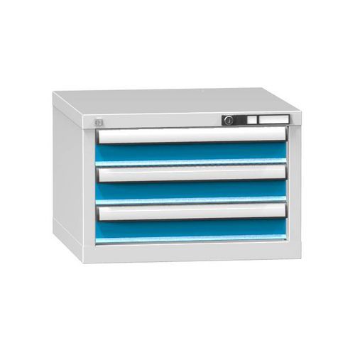 Szafki szufladowe ZA3, 578 x 600 x 390 mm - Szafka szufladowa ZA3, 578 x 600 x 390 mm, szaro-niebieska