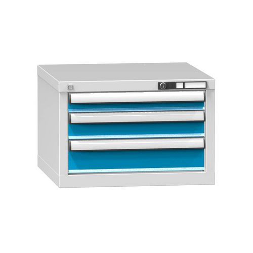 Szafki szufladowe ZA4, 578 x 600 x 390 mm - Szafka szufladowa ZA4, 578 x 600 x 390 mm, szaro-niebieska