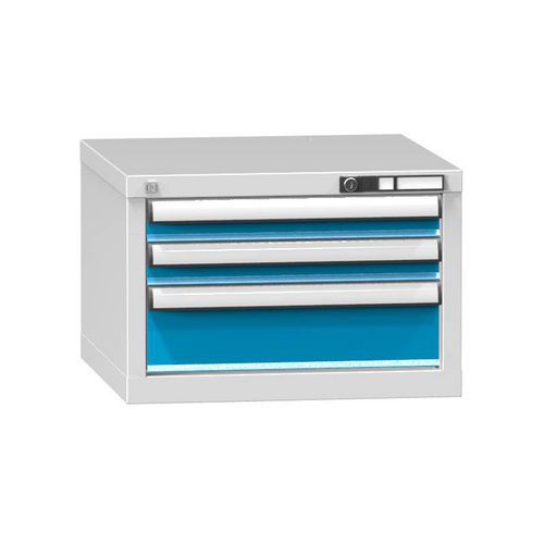 Szafki szufladowe ZA5, 578 x 600 x 390 mm - Szafka szufladowa ZA5, 578 x 600 x 390 mm, szaro-niebieska